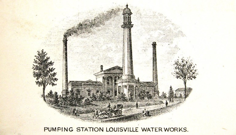 1875 engraving of the station (image from Broken Sidewalk)