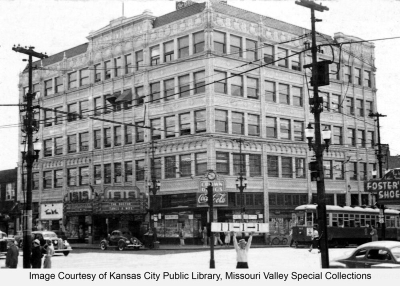 1940 image of the Isis Theater And Wirthman Building