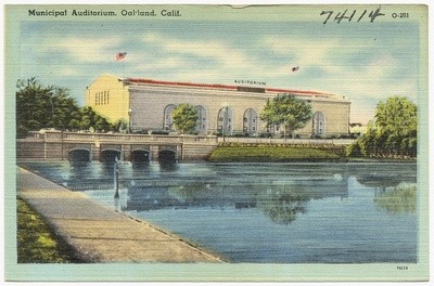 An old postcard of the Convention Center.