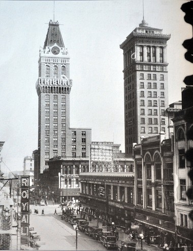 An old view of the Tower from down the street.