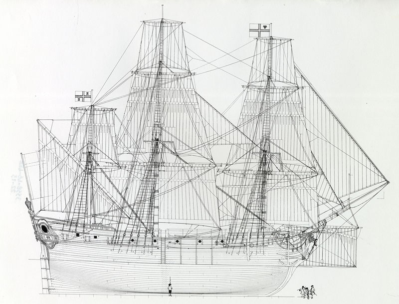 A French vessel similar to Queen Anne's Revenge