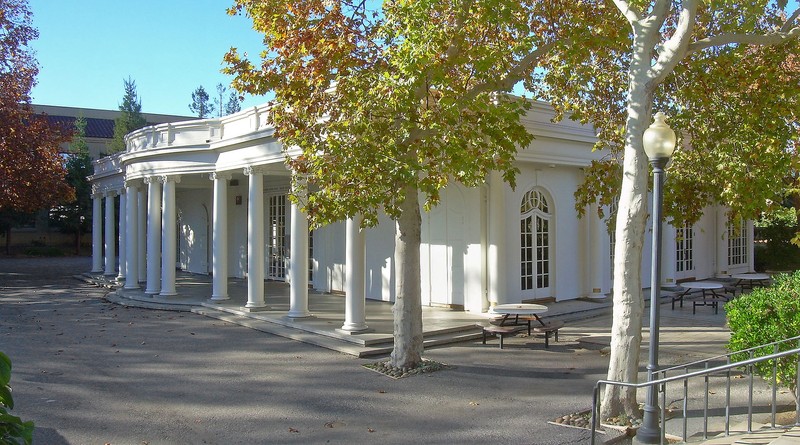 Home to the California History Center, Le Petit Trianon was moved twice from its original location and saved from the wrecking ball during the 1960s.  