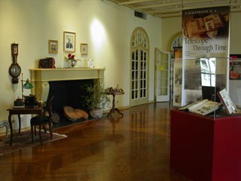 Inside the California History Center, formerly Le Petit Trianon.  