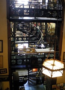 A photo of the former bookstore, Trans-Allegheny Books