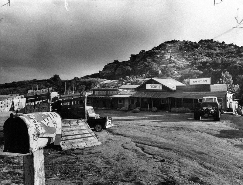 A photo of the Spahn Ranch taken by the LAPD in 1969, sourced from Jeff Droke's history of the ranch.