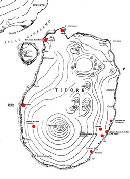 Possible Spanish Forts on Tidore