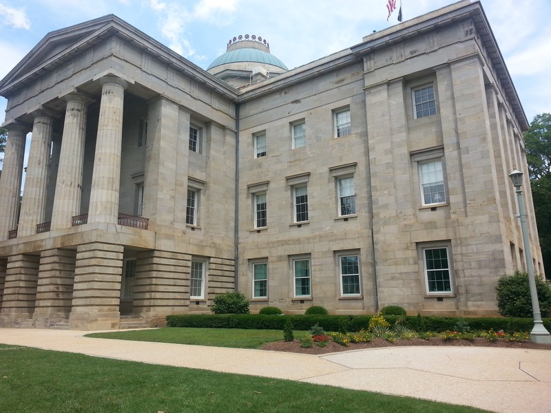 This picture shows the Capitol from the rear of the building.