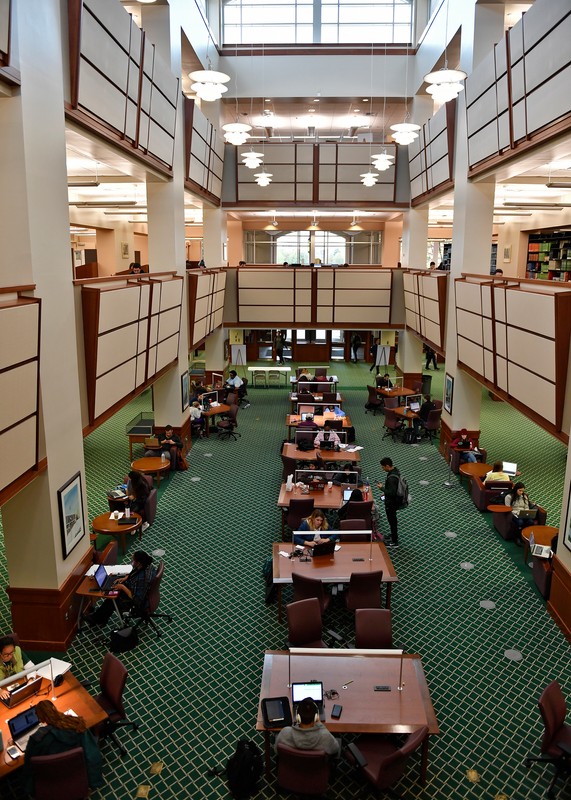  The atrium of J. Murrey Atkins Library, 2017.