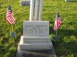 Loretta's grave site located in Olyphant, PA