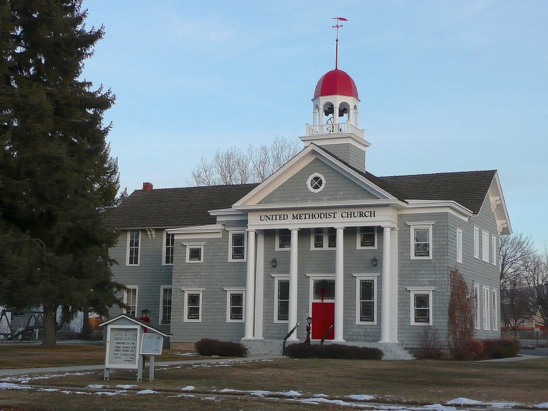 Stevensville United Methodist Church was originally built as a school in 1885. It was converted into a church in 1928.