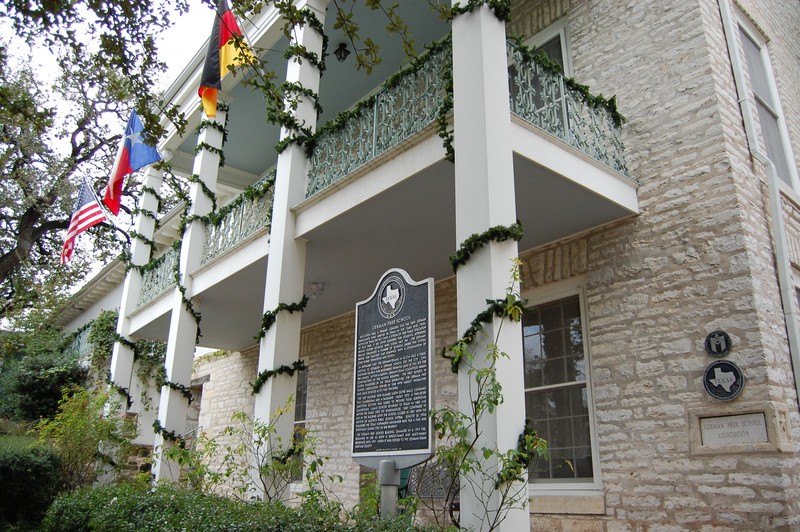 The German-Texan Heritage Society is housed in a German Free School built in 1858 for German immigrants. Image obtained from Wikimedia Commons. 