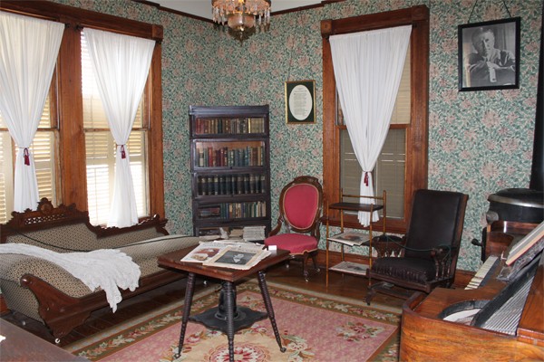 The O. Henry Museum has been restored and contains period furniture as well as some of O. Henry's personal belongings. Image obtained from the City of Austin.