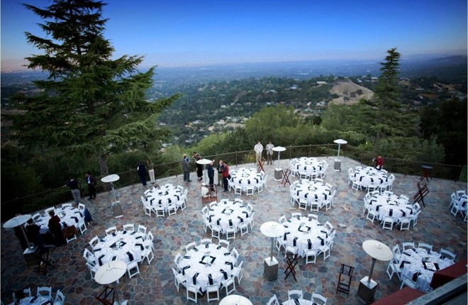 The same patio prior to hosting a wedding reception.  