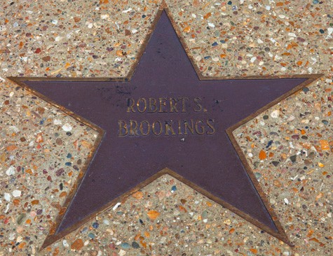 The star for Robert S. Brookings (founder of the Brookings Institution)