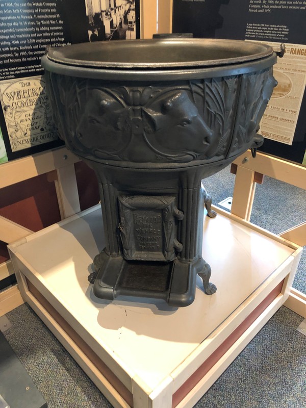 In addition to stoves, the factory made other cast objects. This agricultural boiler was made around 1900 and could be used to boil down a variety of things.