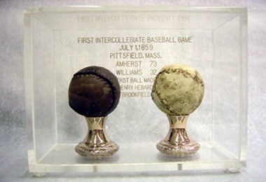 The actuals baseballs used in the game