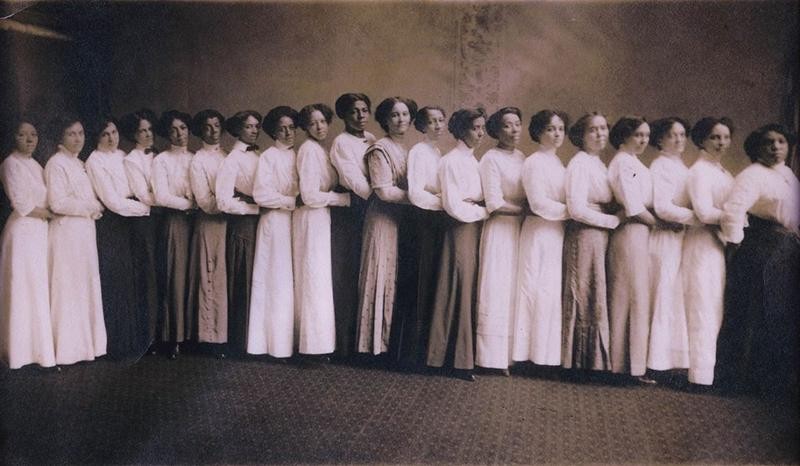 Members of the Cincinnati Federation of Colored Women's Clubs. Date unknown, but likely taken in the 1910's.