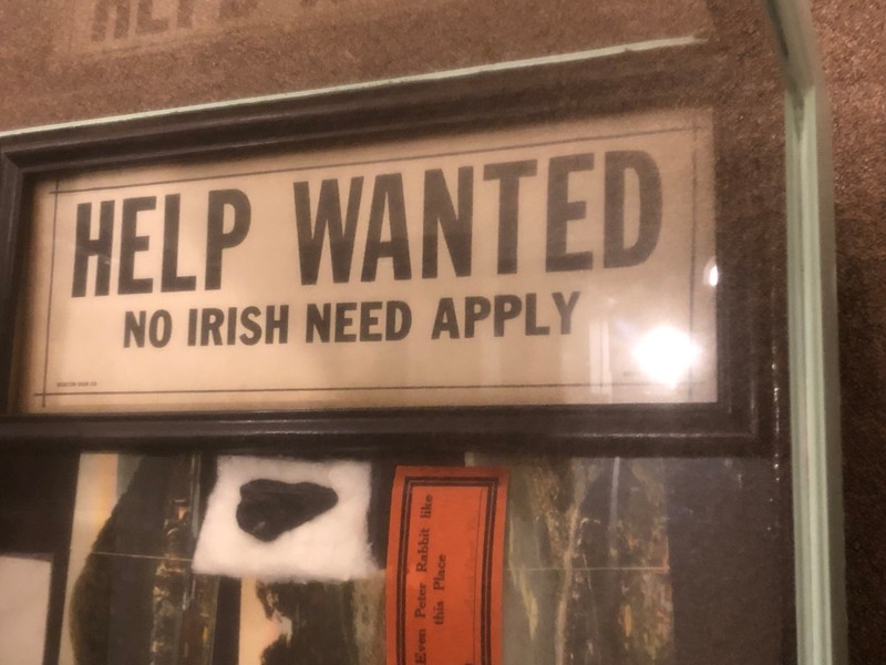 The discrimination Irish Immigrant workers faced  