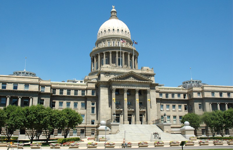 The Idaho Capitol Building was constructed in two stages; the central part in 1912 and the two wings in 1920.  It is an excellent example of Renaissance Revival architecture.