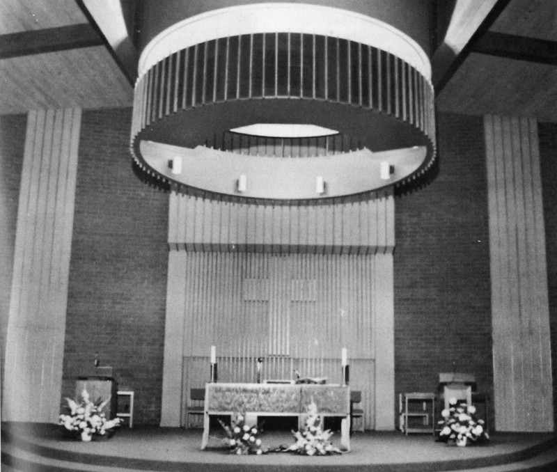 Interior of Sacred Heart Church, c. 1978.