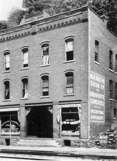Mankin-Cox Building, date unknown; note date of construction above pediment.