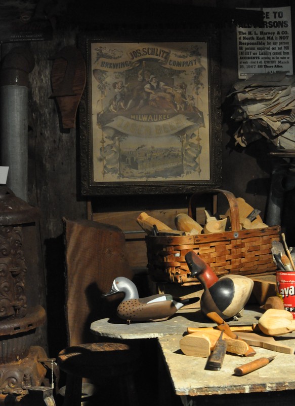 Inside the "Decoy Carver's Shop"