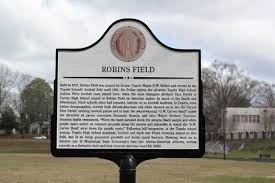 This historic marker commemorates the history of Robbins Field prior to the integration of the schools of Tupelo.