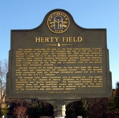 Herty Field Historical Marker