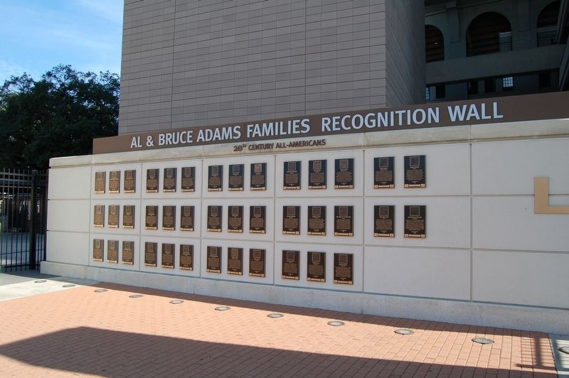 This wall of plaques details the careers of many early Tiger players including those who went on to careers beyond football.
