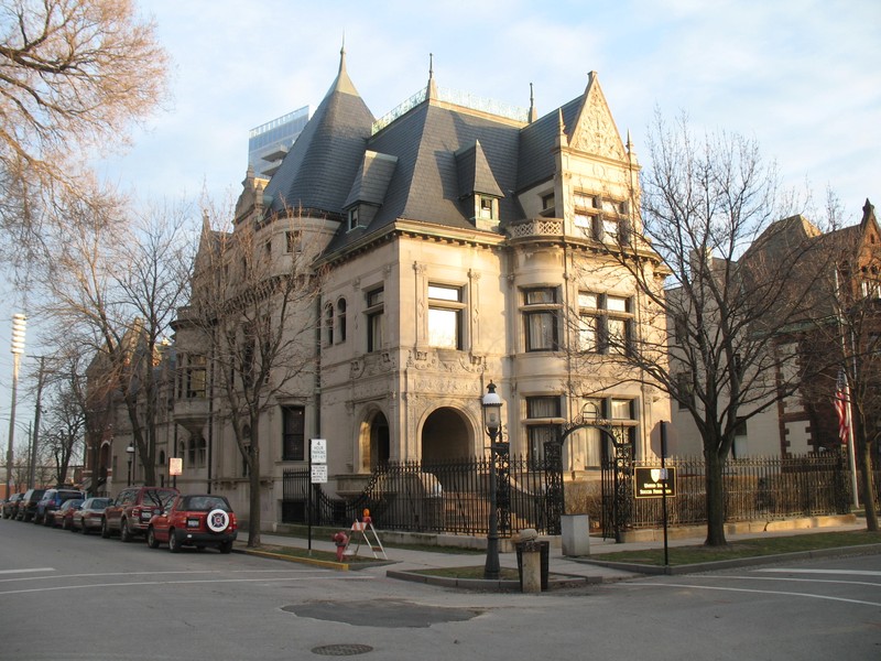 William W. Kimball House was completed in 1892, just six years after the Kimball Piano and Organ Factory was built.