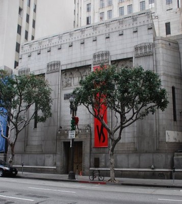 A Black and white shot of the building's exterior.