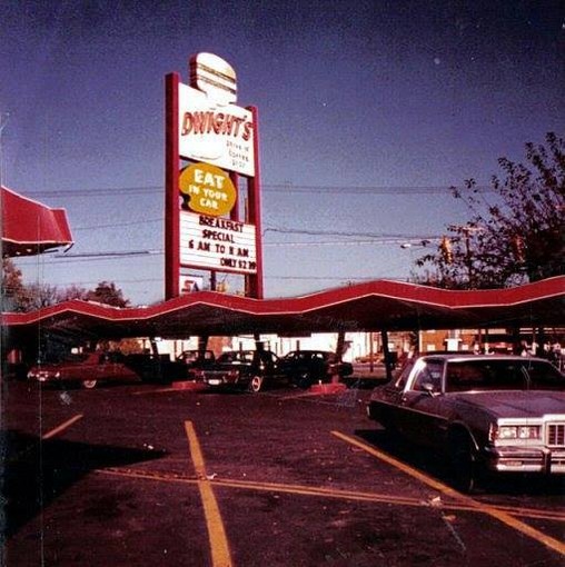 Outside Dwight's Drive-In