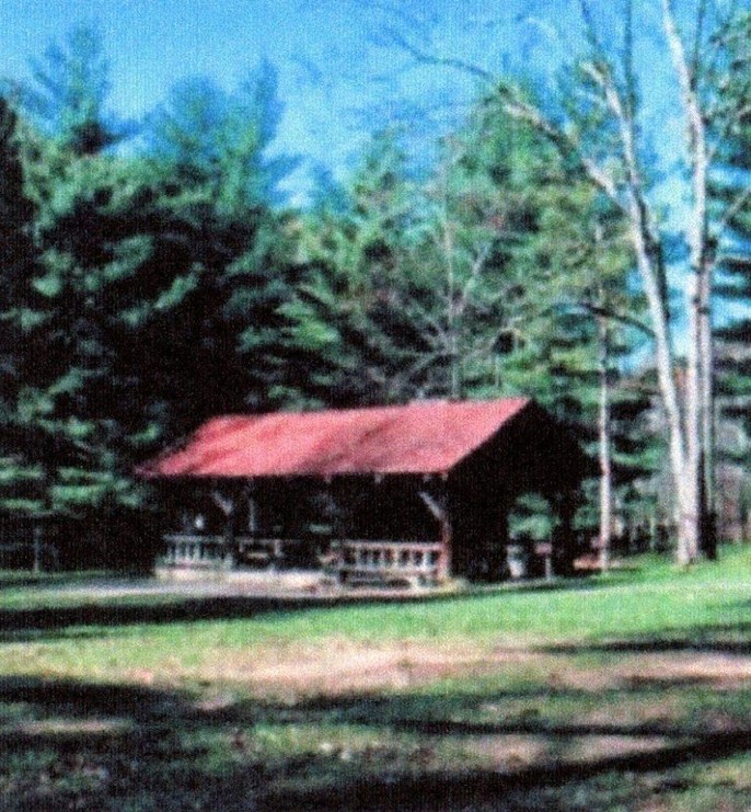 One of the Kanawha State Forest's picnic shelters.