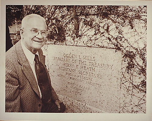 Architect Birge Clark who designed the Palo Alto Post Office building.