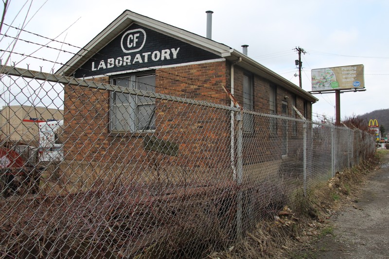 Centre Foundry outbuilding, facing NW, taken March 2017, photo courtesy of Christina Rieth