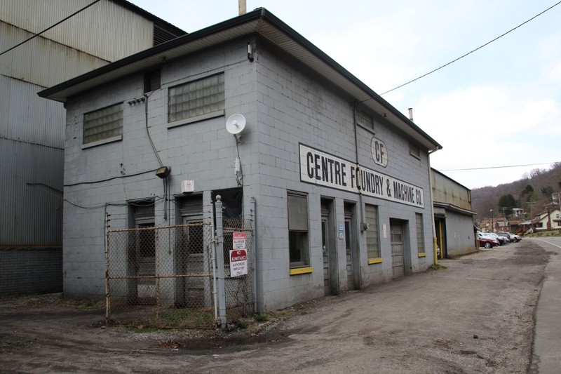 Centre Foundry outbuilding, facing NW, taken March 2017, photo courtesy of Christina Rieth