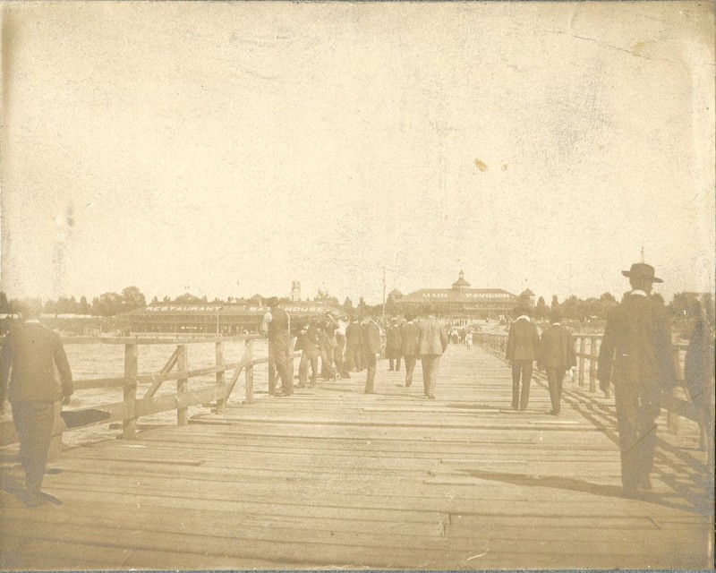 Photo of Coney Island pavilion and restaurant, facing W, undated, photo courtesy of Sandra Mauck