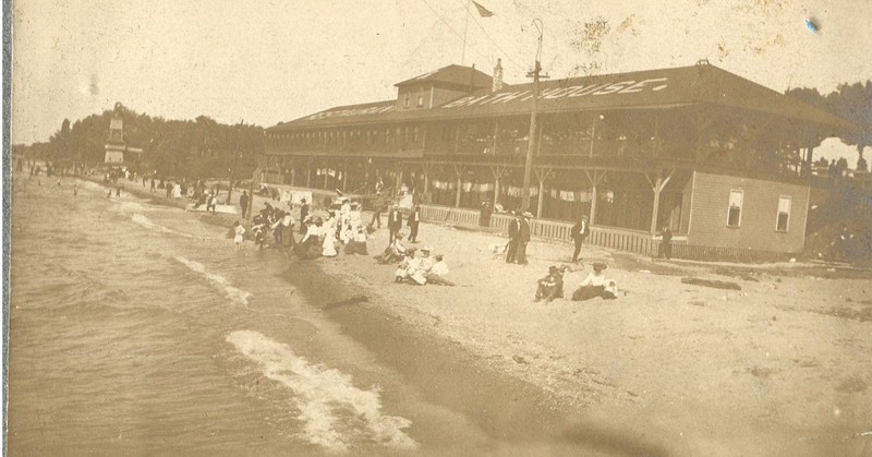 Photo of Coney Island pavilion, undated, photo courtesy of Sandra Mauck