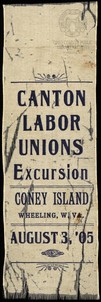 Ribbon, dated 1905, courtesy of Ohio County Public Library