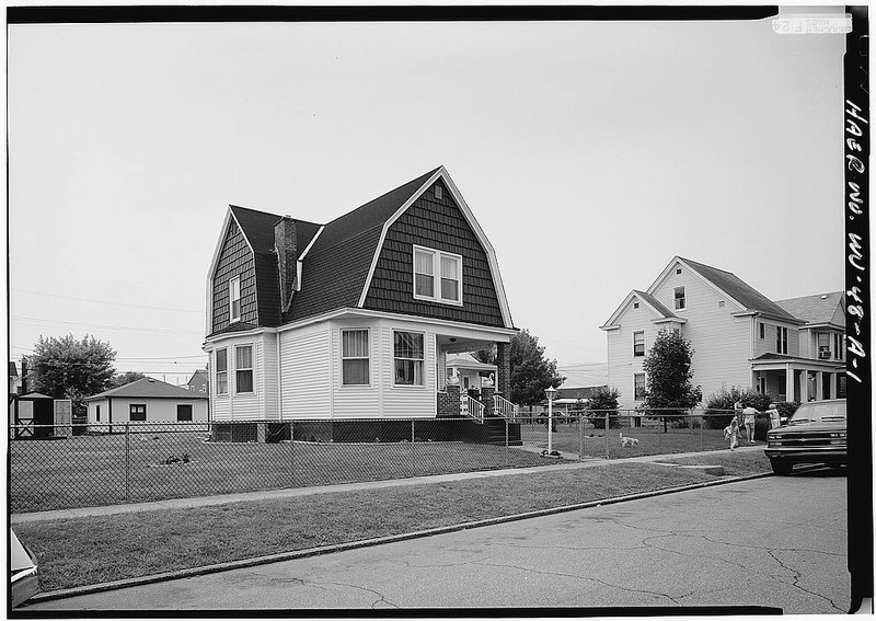 Facing SW, taken c. 1968, photo courtesy of the Library of Congress