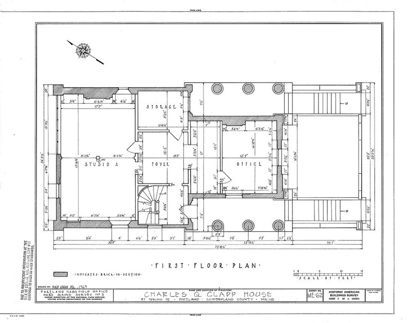 Interior 3, Clapp House, Credit to Library of Congress