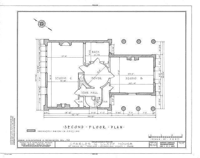 Interior 4, Clapp House, Credit to Library of Congress