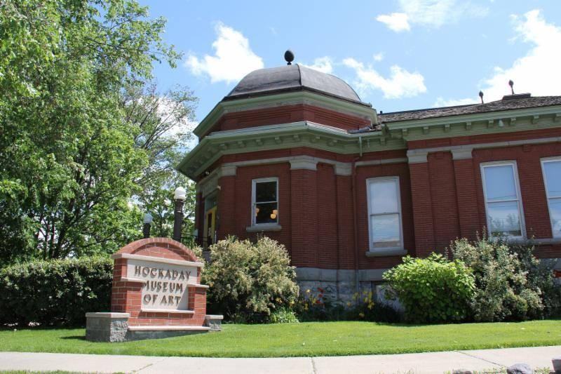 The Hockaday Museum of Art was founded in 1969 and is housed in the historic 1903 Carnegie Library.