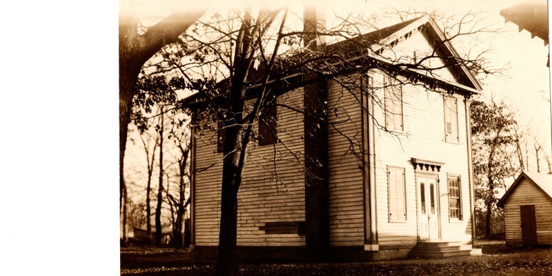 This is a photo of what may be the very first Public School built in Upper Township, "The Tuckahoe Academy", constructed in 1853; razed about 100 years later when the new Elementary School was built in Marmora in 1953.