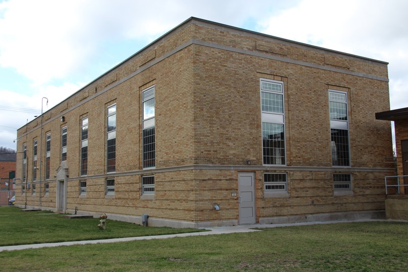 Pumping station, facing SW, taken Feb 2017, photo courtesy of Christina Rieth 