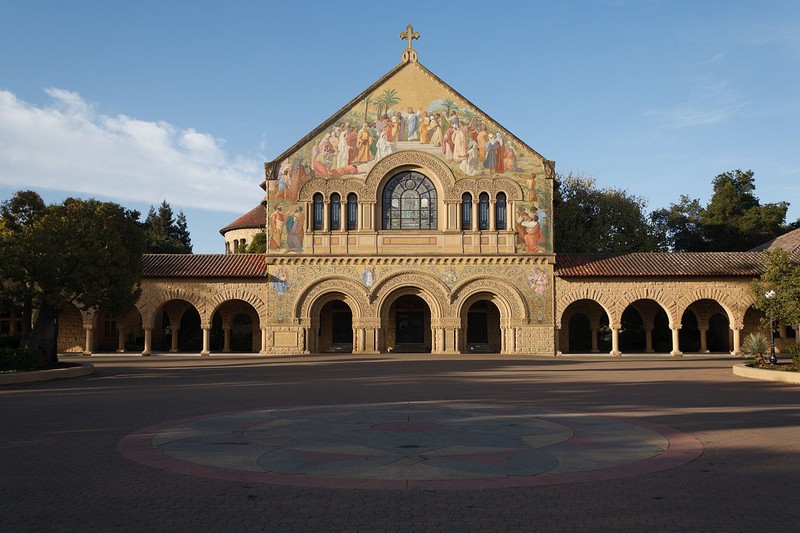 Stanford's Memorial Church sits on the university's main quad and has done so since 1903.  