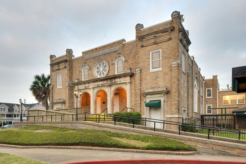 The former Heights Christian Church, now Lambert Hall, was built in 1927.