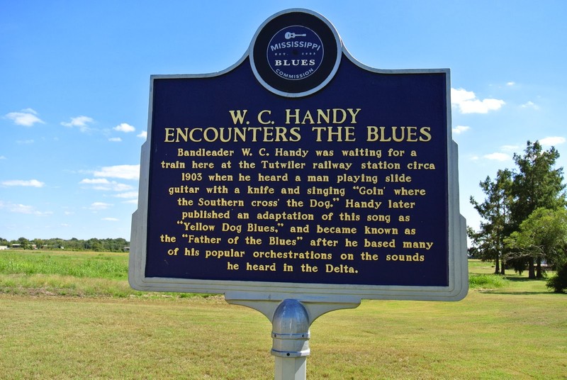 Part of the Mississippi Blues Trail, this historical marker was dedicated by the Mississippi Blues Commission in 2009. 