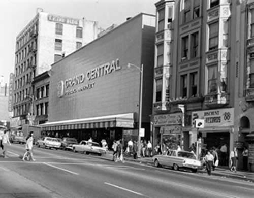 A shot of the market in the 1960s.