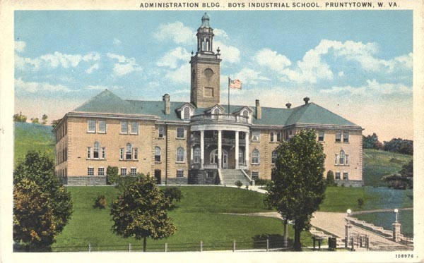 This early 20th-century postcard depicts the administration building